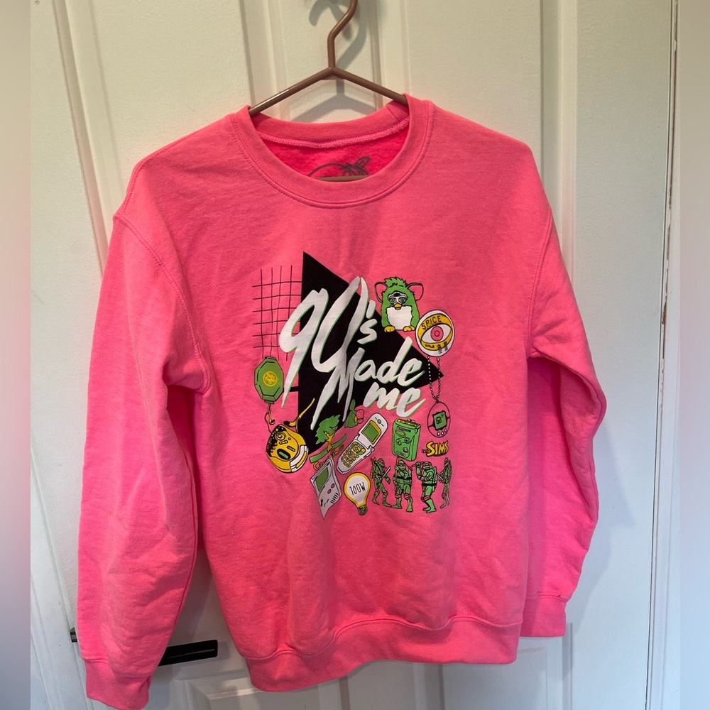 Pink 90s Made Me Sweatshirt Tamelo